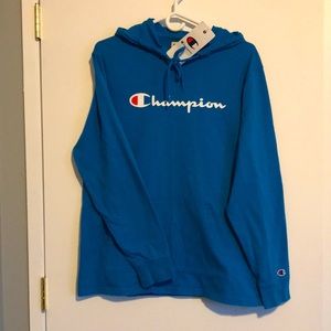 NWT CHAMPION Cotton Hooded longsleeve